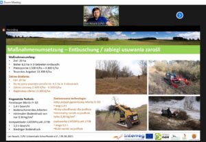 Prezentacja projektu INT162 na webinarium poświęconym „Działaniom pielęgnacyjnym muraw kserotermicznych w Niemczech i Polsce”