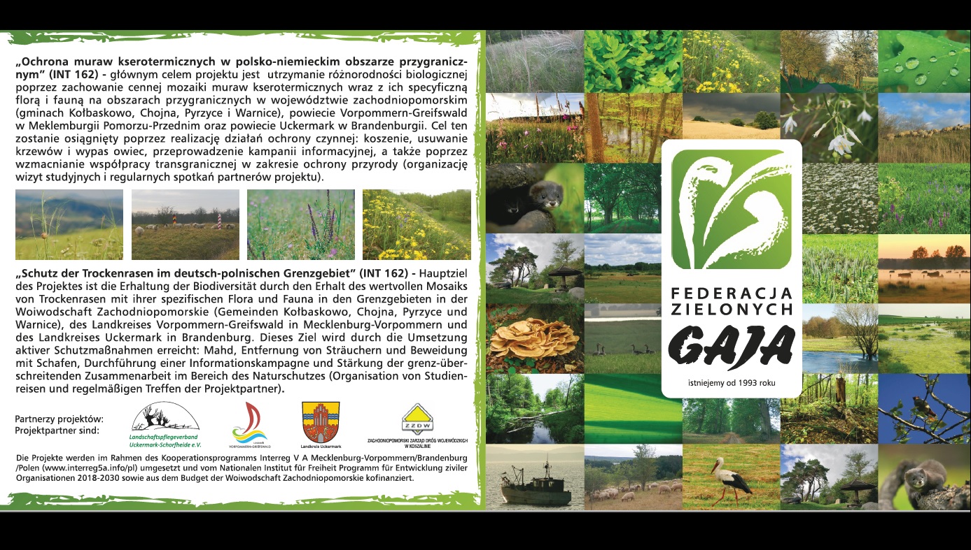 Promocja Federacji Zielonych "GAJA" w ramach projektu INT162