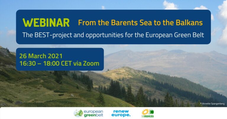 Relacja z marcowego webinarium "Europejski zielony pas - od Morza Barentsa po Bałkany"